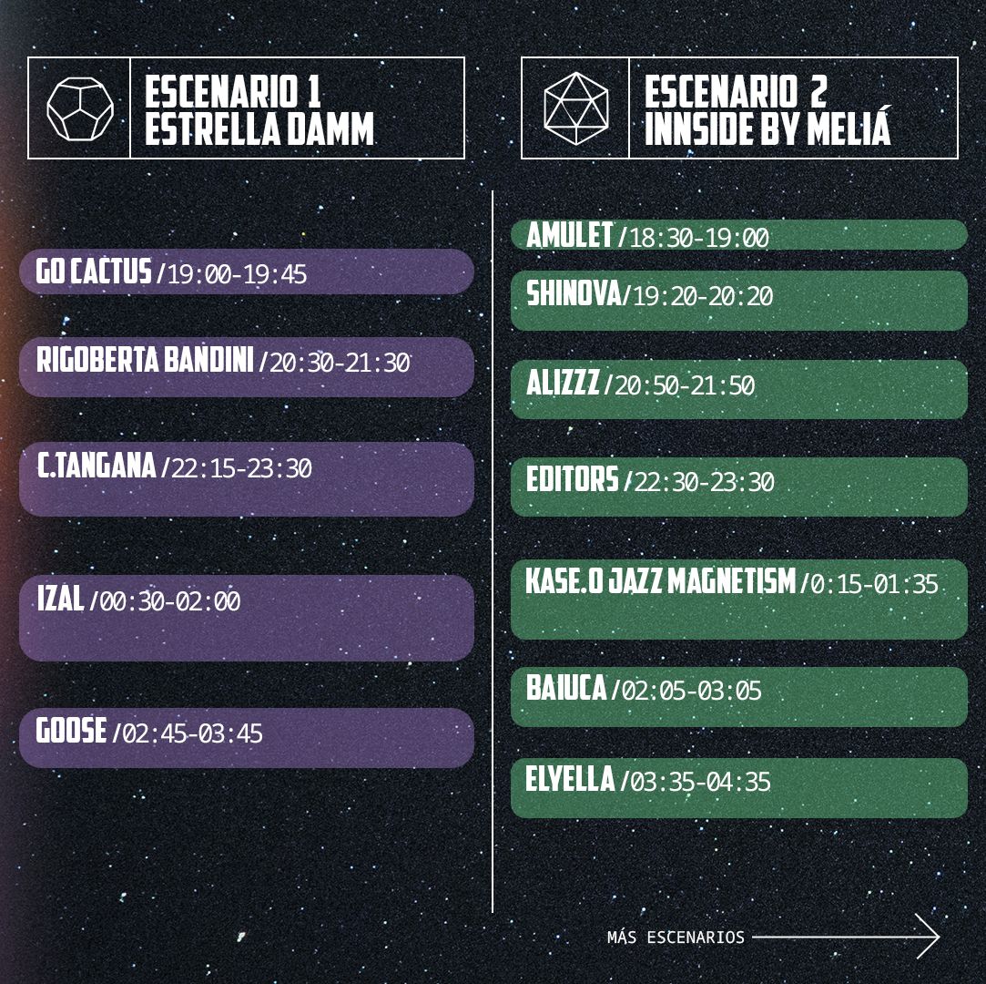 Horarios Viernes 24 de junio