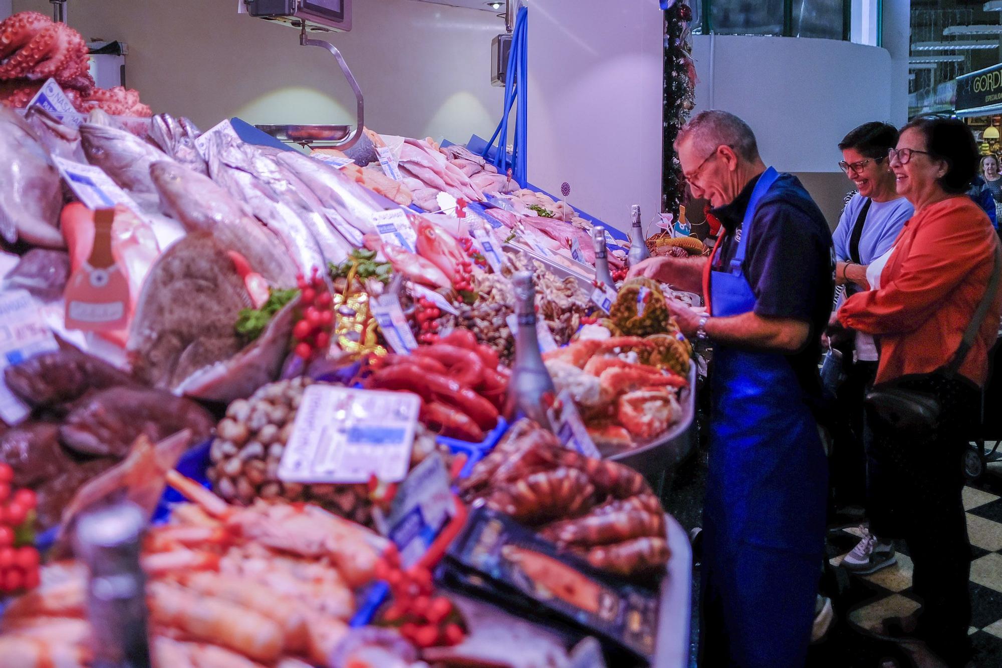 Compras en el Mercado Central para la cena de Nochevieja