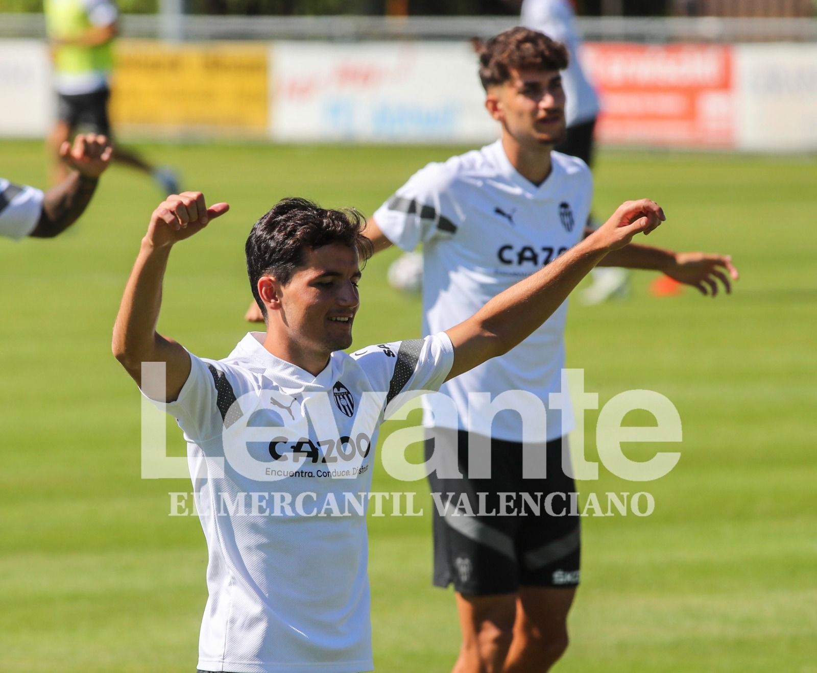 Entrenamiento del Valencia CF en Suiza