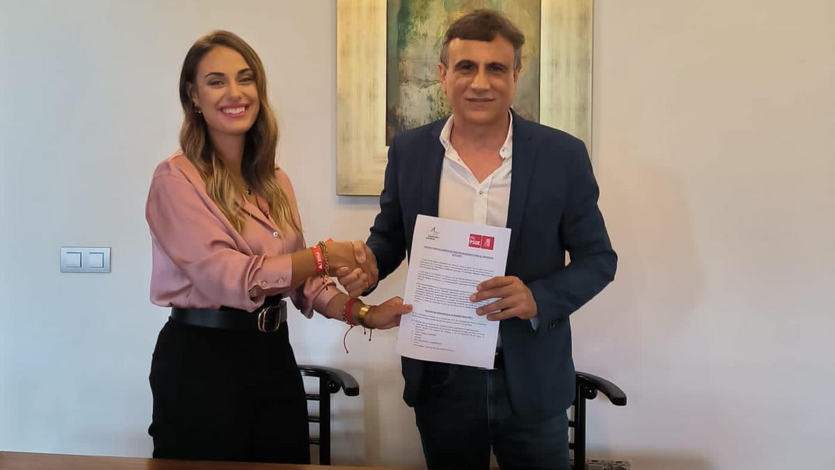 Heriberto González (CC) y Yazmina Luis (PSOE) gobiernan en pacto desde 2023