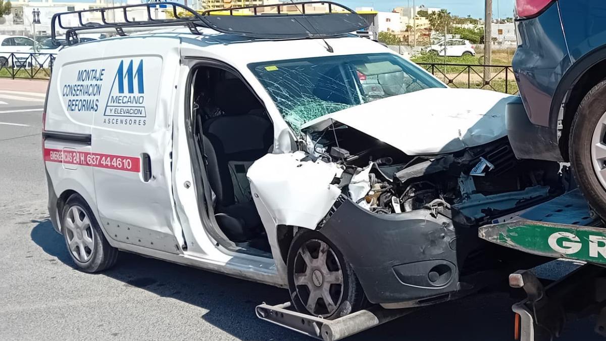 Uno de los vehículos implicados en el accidente