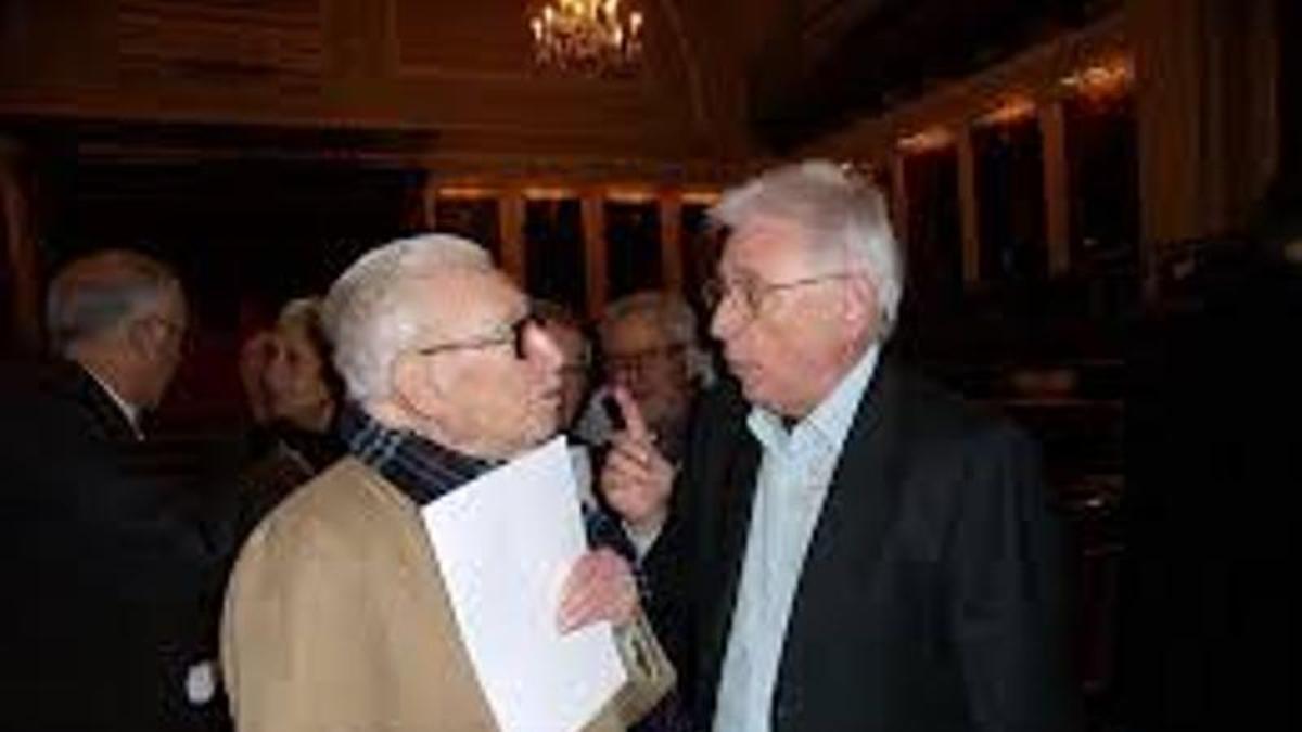 Josep Lluís Bausset amb Raimon.