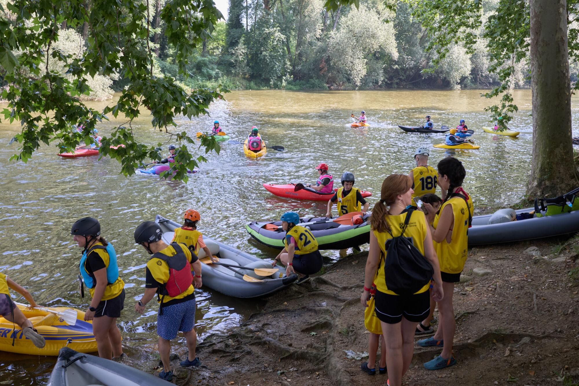 El descens en piragua al Ter, en imatges
