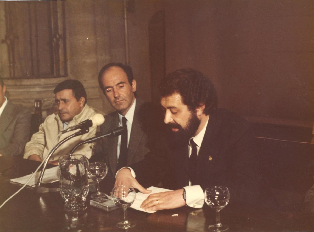 Jose María Parra, con x, en la década de los 80.