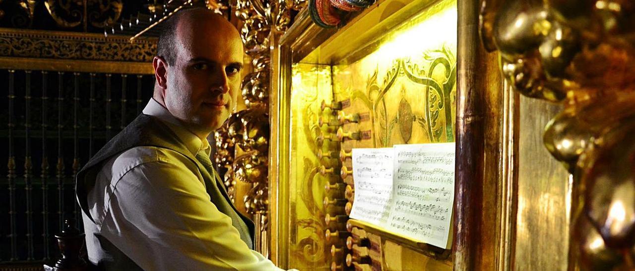 David Largo, organista de la Catedral de Palencia.  | C.CULTURAL SANT CARLES