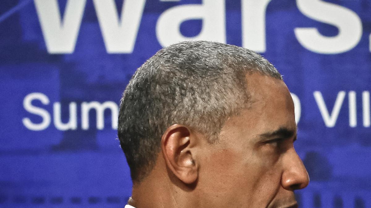 Barack Obama, el sábado, durante la cumbre de la OTAN en Varsovia.