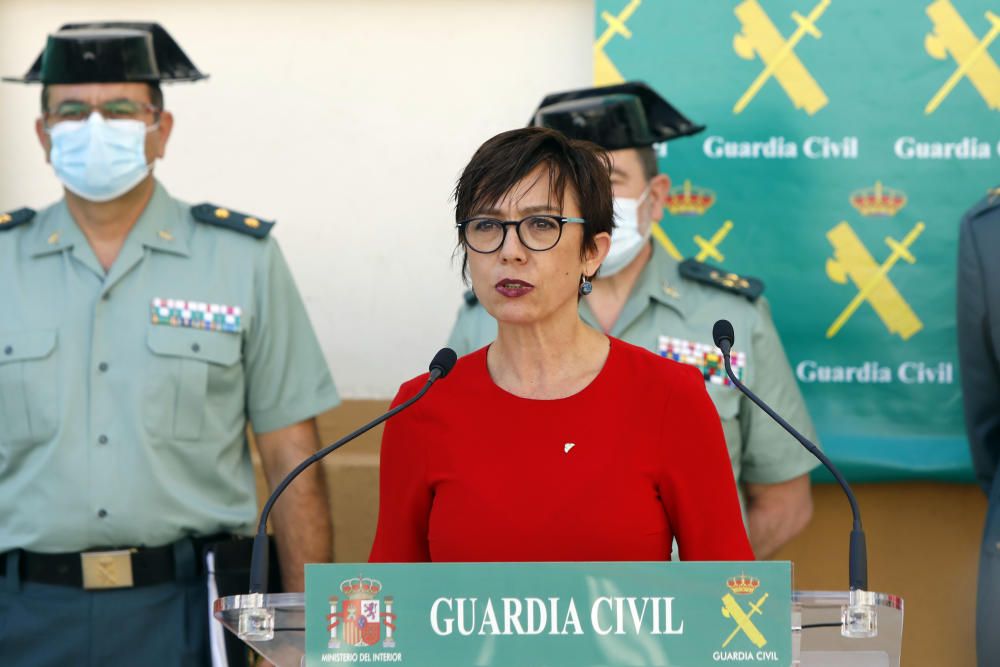 La directora general de la Guardia Civil, María Gámez, informa de la Operación Face MaskSK,