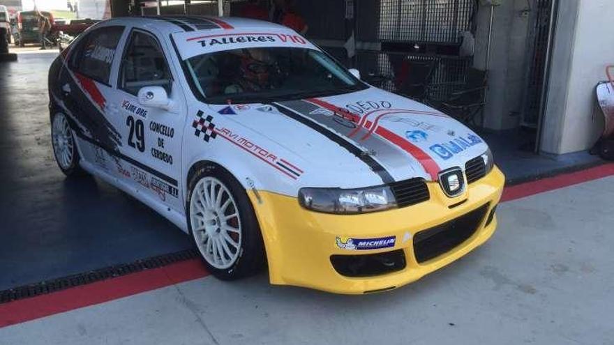 El Seat Leon de Juan Campos, en el Motorland de Alcañiz.