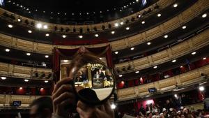 Interior del Teatro Real de Madrid, durante el Sorteo Extraordinario de Navidad.