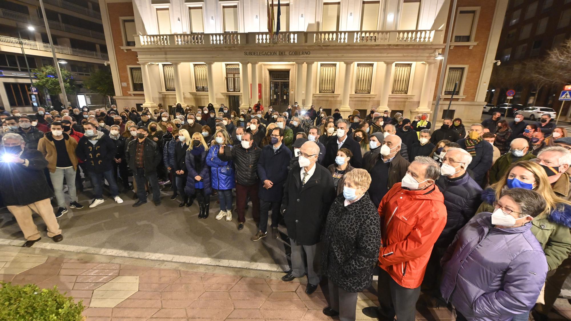 Manifestación contra la reforma de Lledó