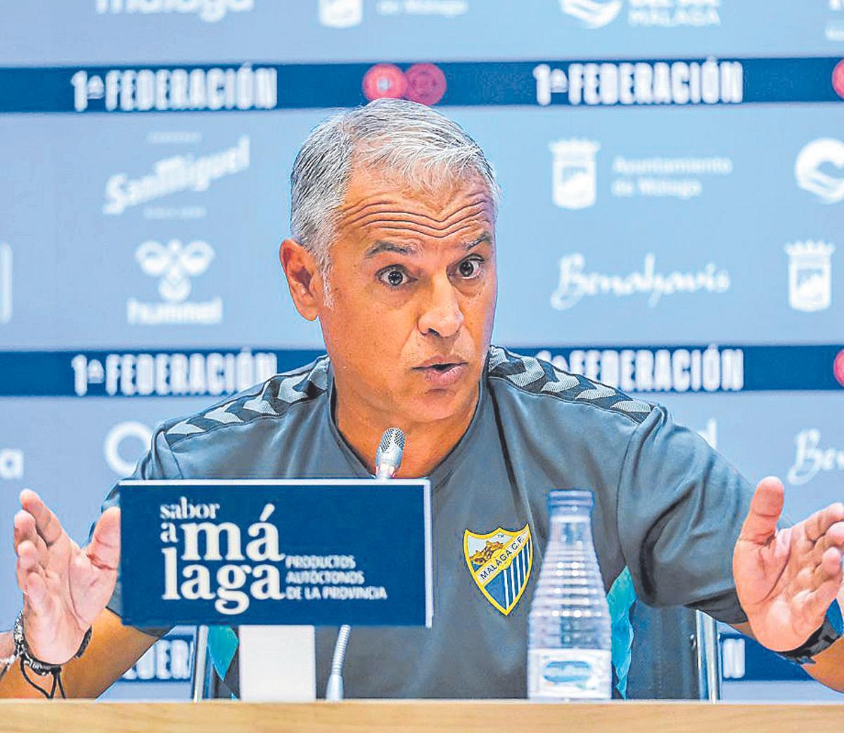 Sergio Pellicer, el entrenador del Málaga.