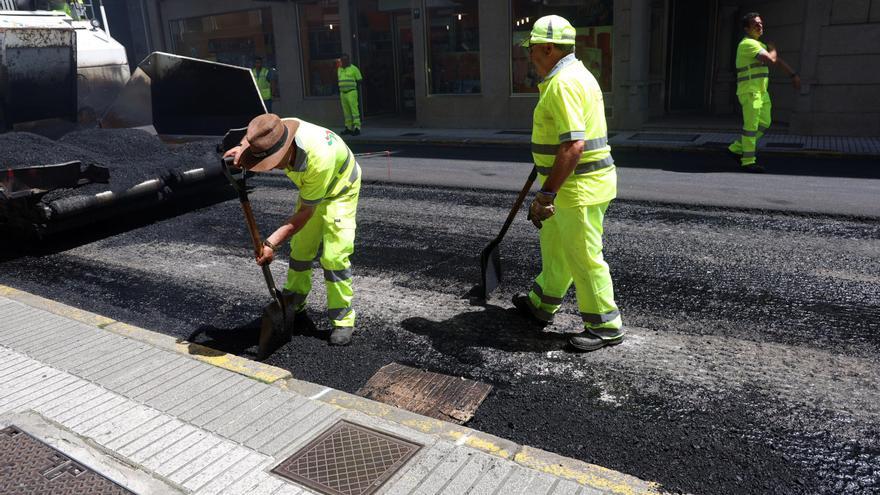 La rotonda de O Cavadelo se asfaltará a partir del lunes