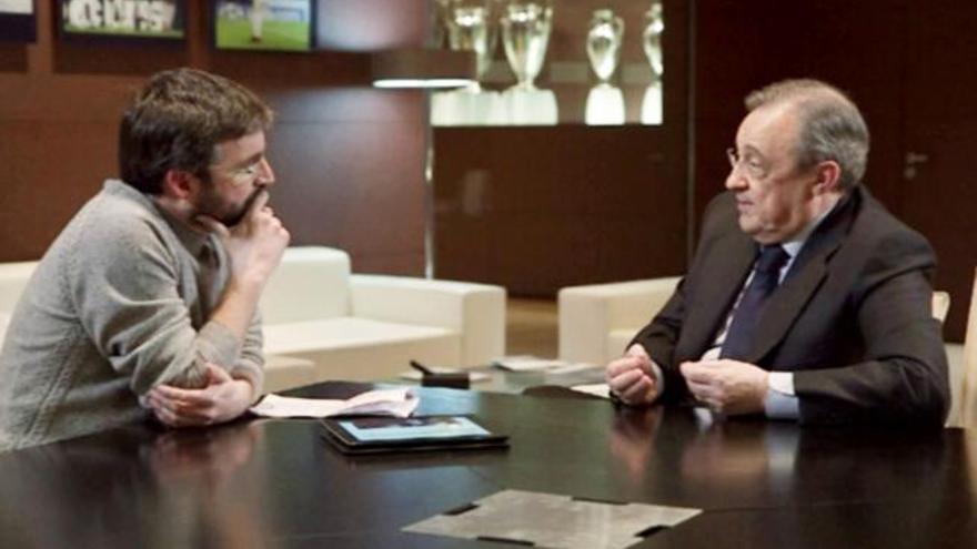 Évole con Florentino Pérez.