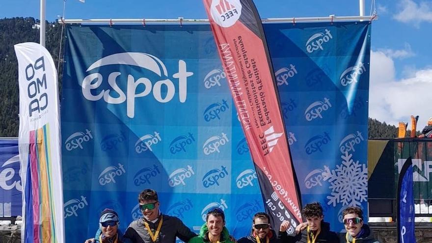 Bronze estatal i doblet català dels representants de la regió central als campionats per parelles d'esquí de muntanya d'Espot