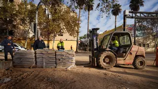 Diques para prevenir inundaciones en Aldaia