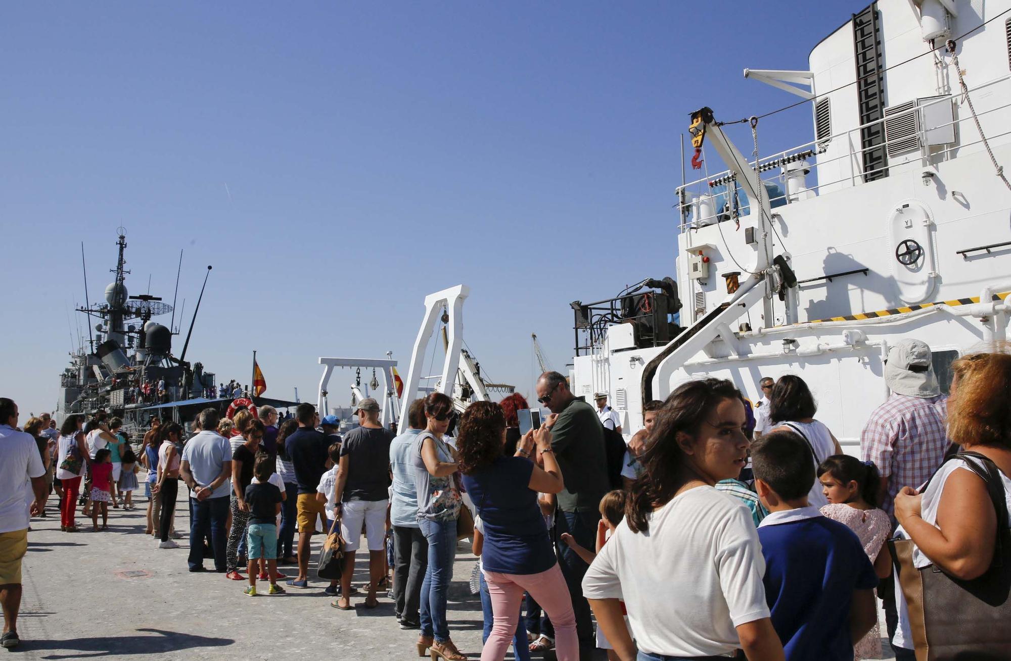 Visitas de la corbeta Infanta Cristina en el años 2010 y 2014 al Puerto de Alicante