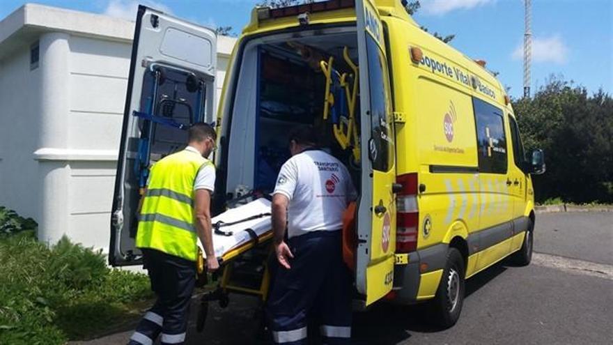 Una impactante colisión frontal en La Oliva deja un menor herido grave