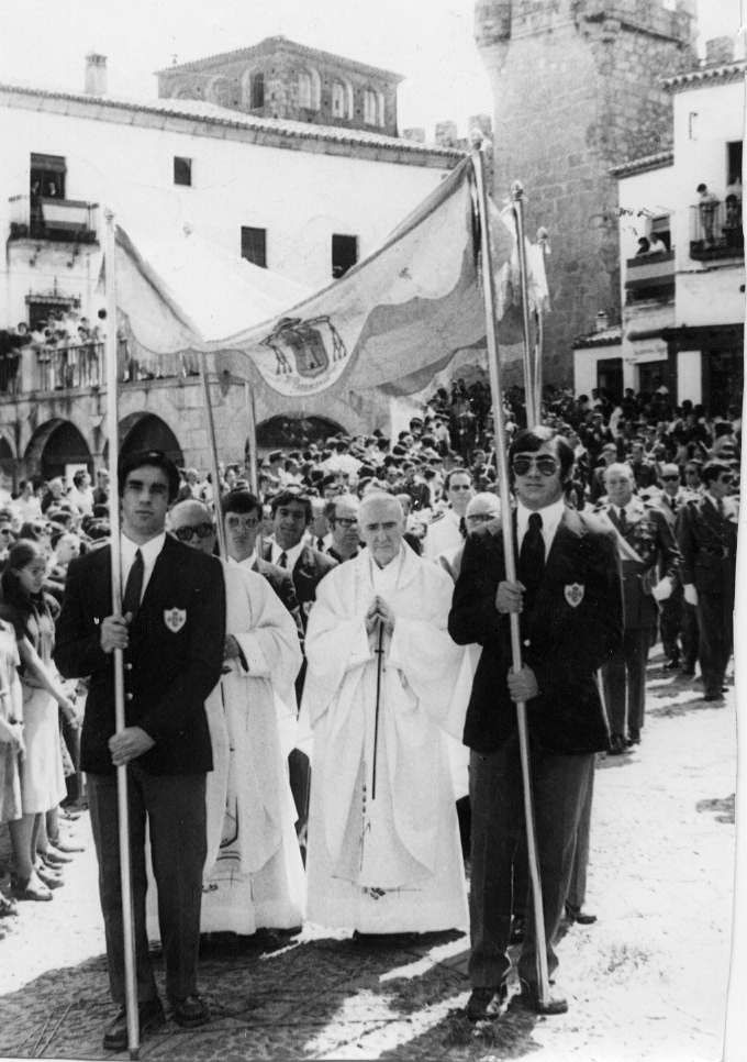 En procesión en Cáceres.