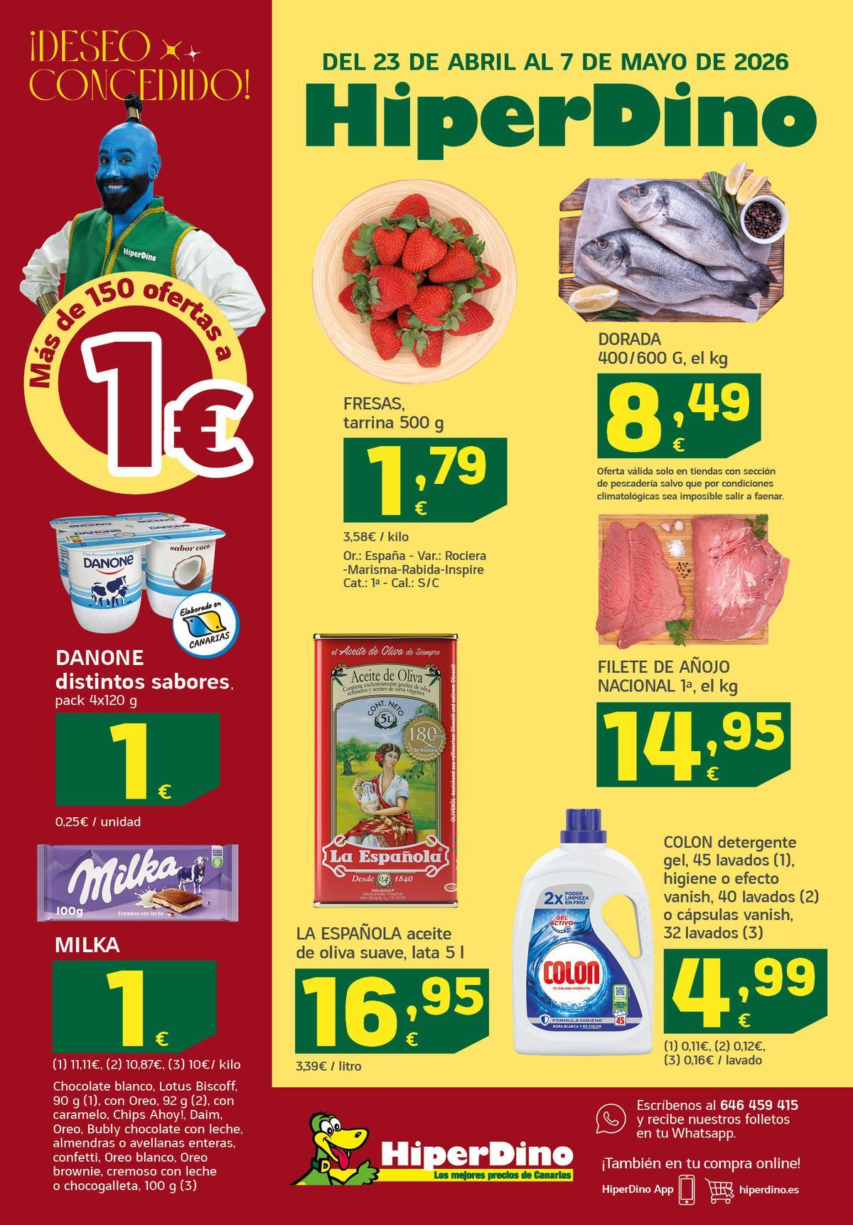 Folleto con las ofertas.