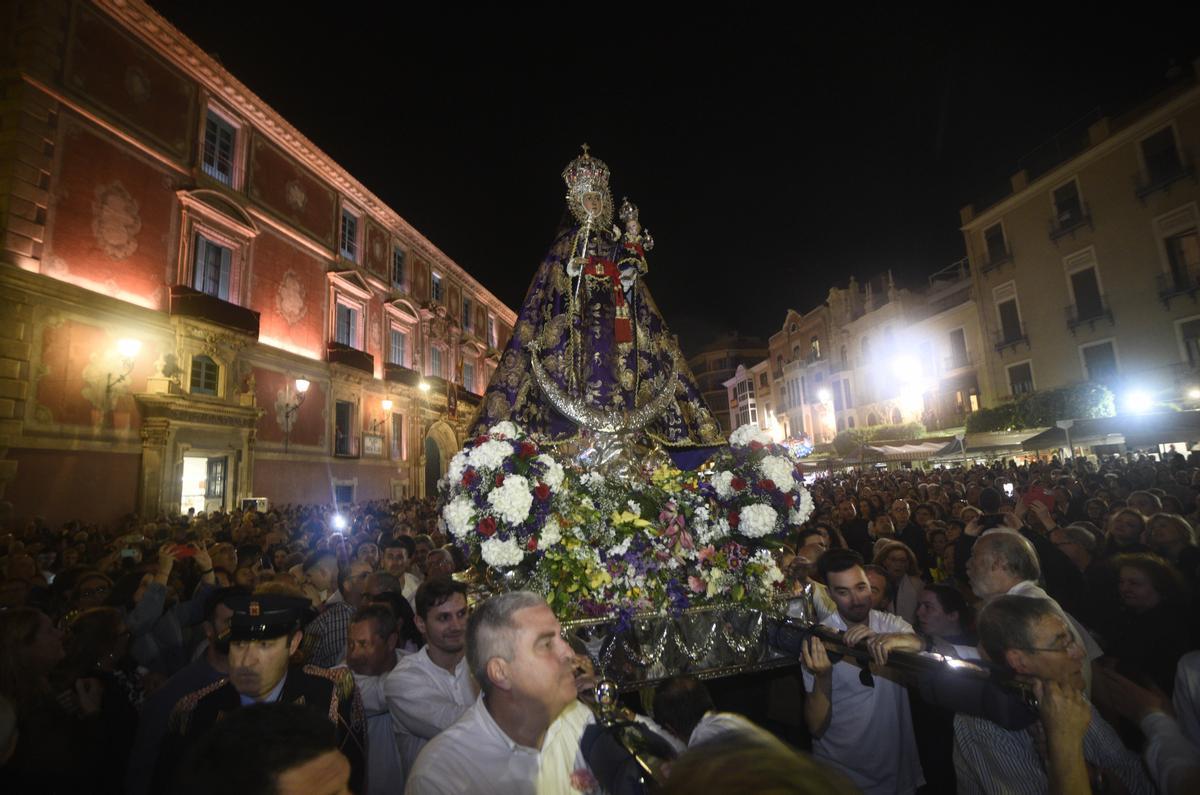 Bajada de la Virgen de la Fuensanta en el año 2020