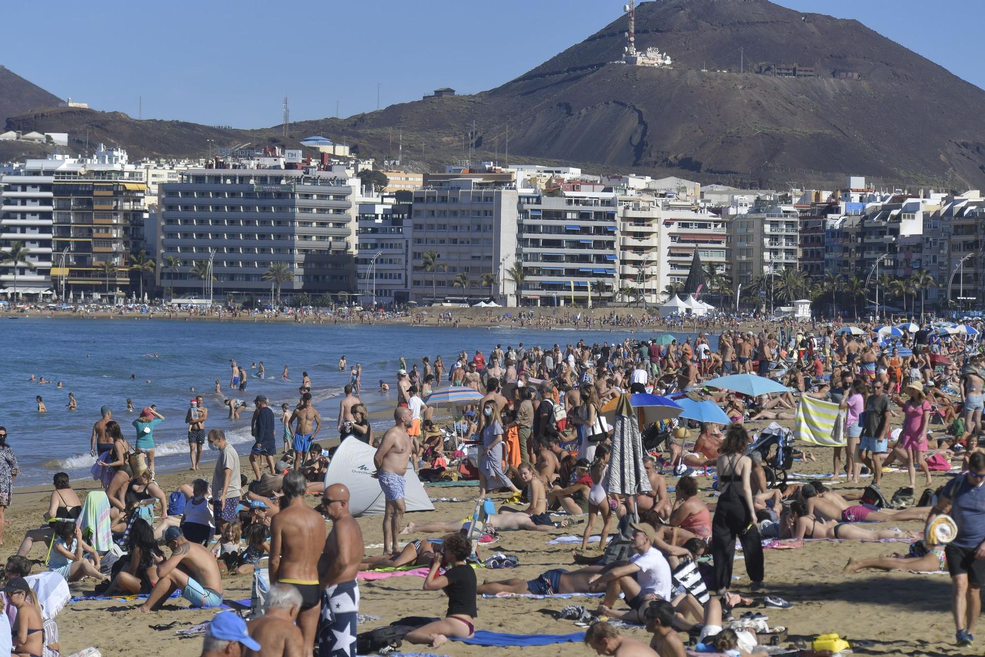 Primer día de 2022 en Las Canteras