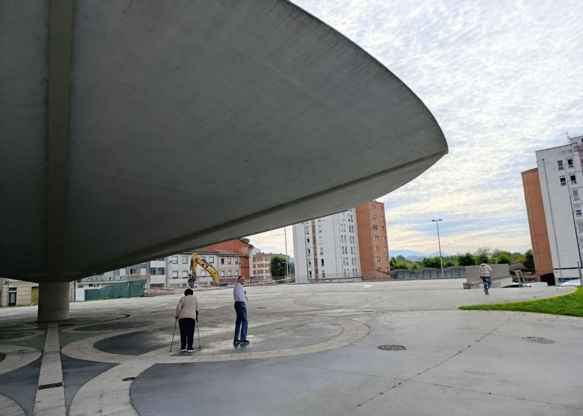 Fotos de dron de la pasarela Lugones La Fresneda finalizada. | Cedida a Lne