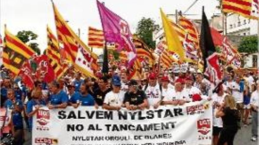 Els treballadors de Nylstar es van manifestar el passat juliol.