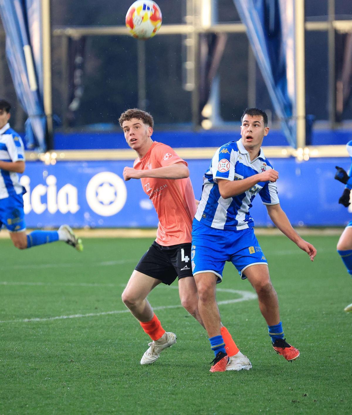 El Dépor juvenil vence al Hortaleza (3-1) y avanza en la Copa del Rey