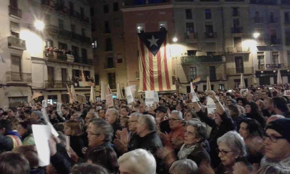 Segona concentració del dia a la plaça Major