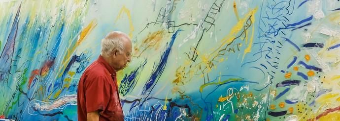 Las Palmas de Gran Canaria. El pintor Félix Juan Bordes en su estudio.  | 25/09/2019 | Fotógrafo: José Carlos Guerra