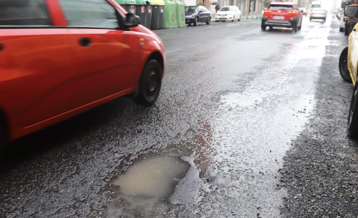 Imagen de uno de los tramos de la N-640 en su paso por la Benito Vigo. |