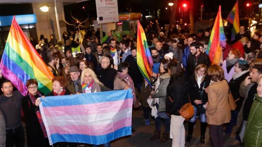 Protesta en la ciudad de Murcia contra el veto parental.