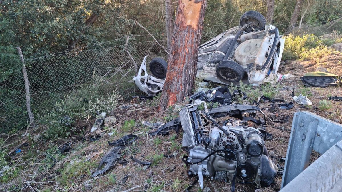 Folgenschwerer Unfall: Im Dezember verunglückten drei junge Menschen in der Nähe von Son Serra de Marina.