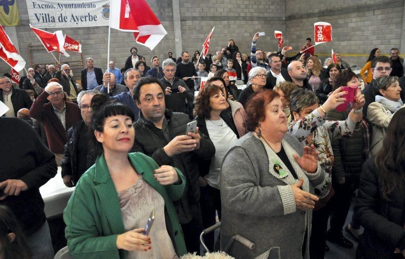 Pedro Sánchez celebra la Fiesta de la Rosa en Ayerbe