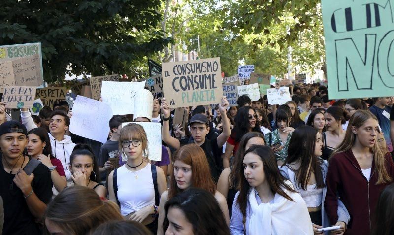 Manifestación por el clima en Zaragoza