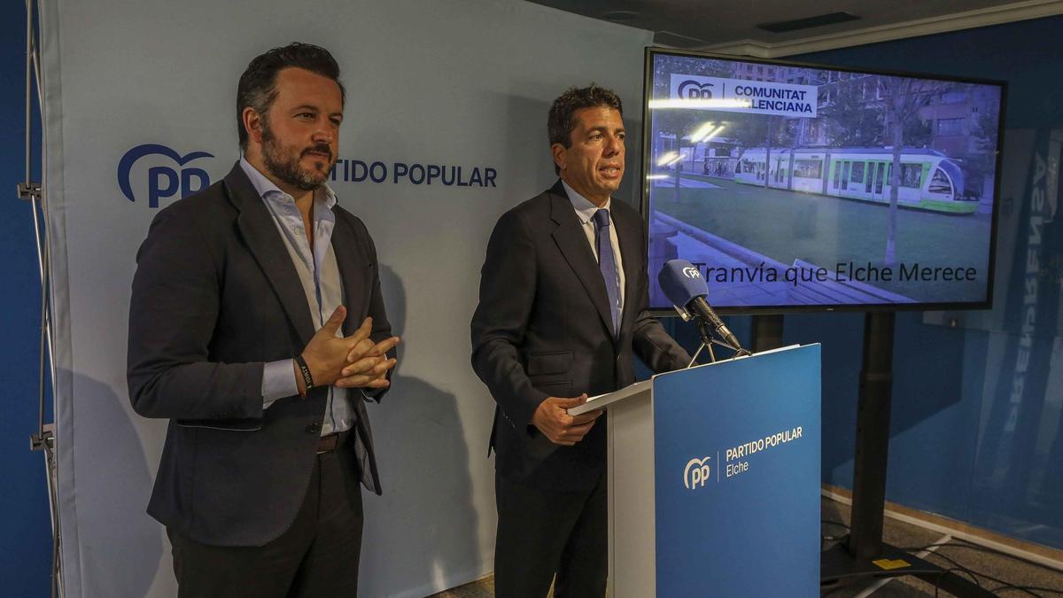 El PP promete que el tranvía circulará por Elche en cuatro años