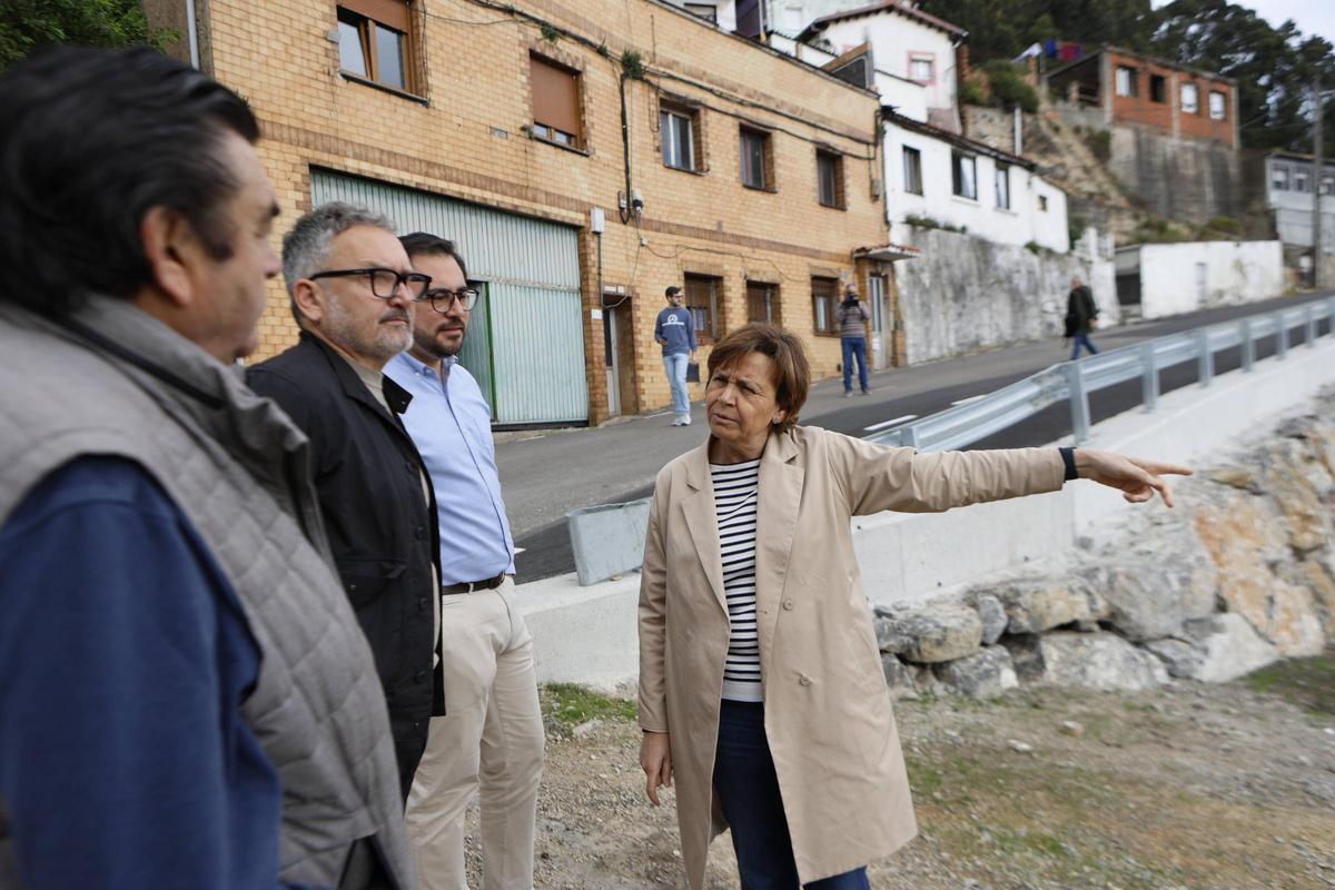 Las mejoras en caminos del barrio gijonés de El Muselín, en imágenes