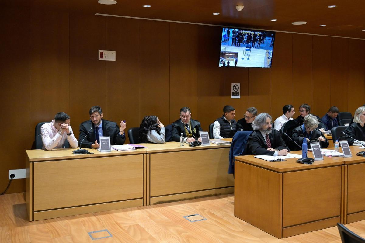 Una imagen del juicio por el crimen de Samuel Luiz.