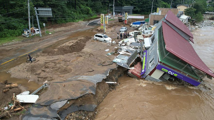 Las lluvias torrenciales en Corea del Sur dejan al menos 17 muertos y casi 13.000 evacuados