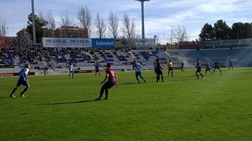 Un momento del partido disputado esta mañana en Sabadell