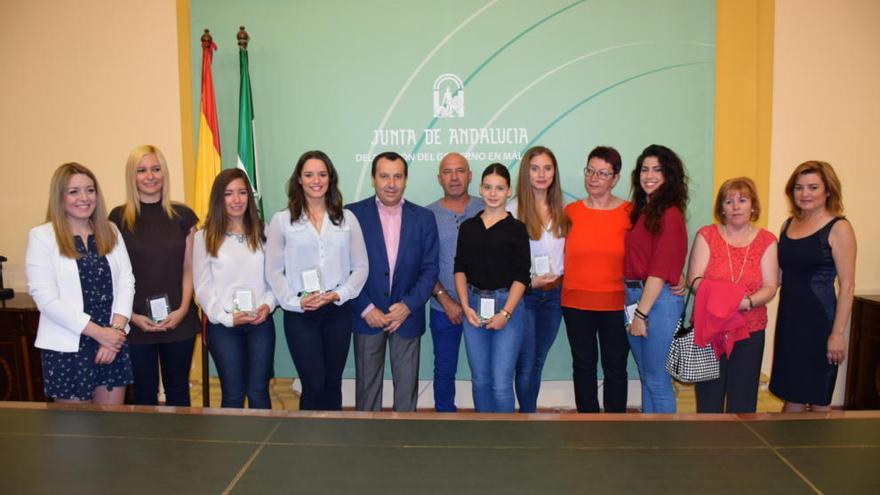 Recepción al Club Gimnasia Rítmica Málaga en la Delegación del Gobierno