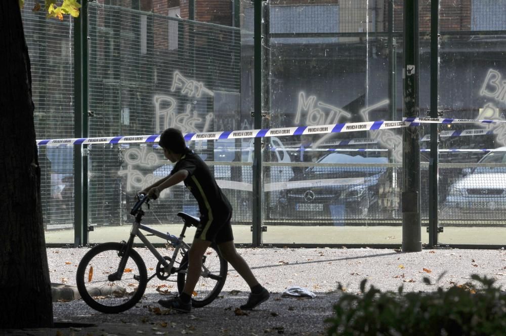 Actos vandálicos en el parque Dorado de Sama