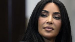 Kim Kardashian en una de sus visitas a la Casa Blanca en 2024 para pedir el indulto a varios presos. 