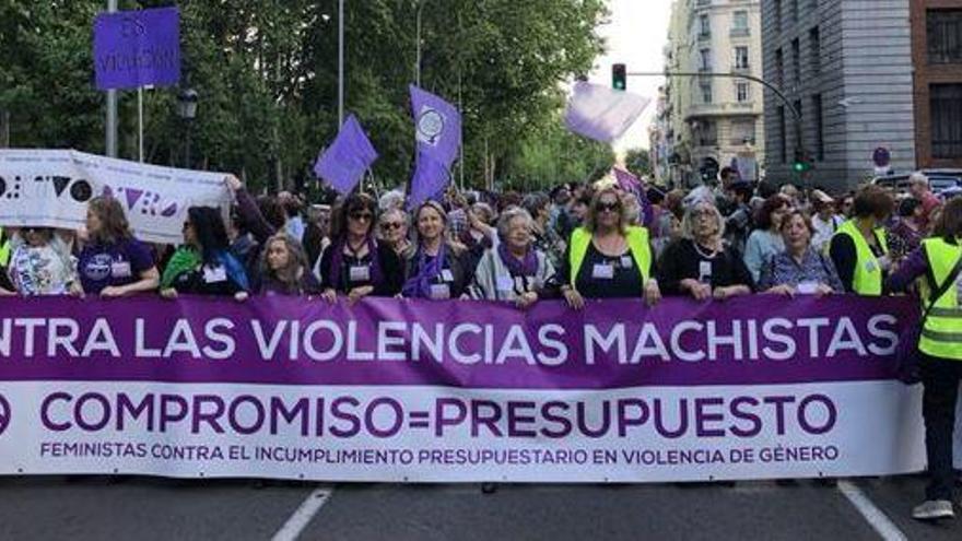 Una manifestación contra la violencia de género.