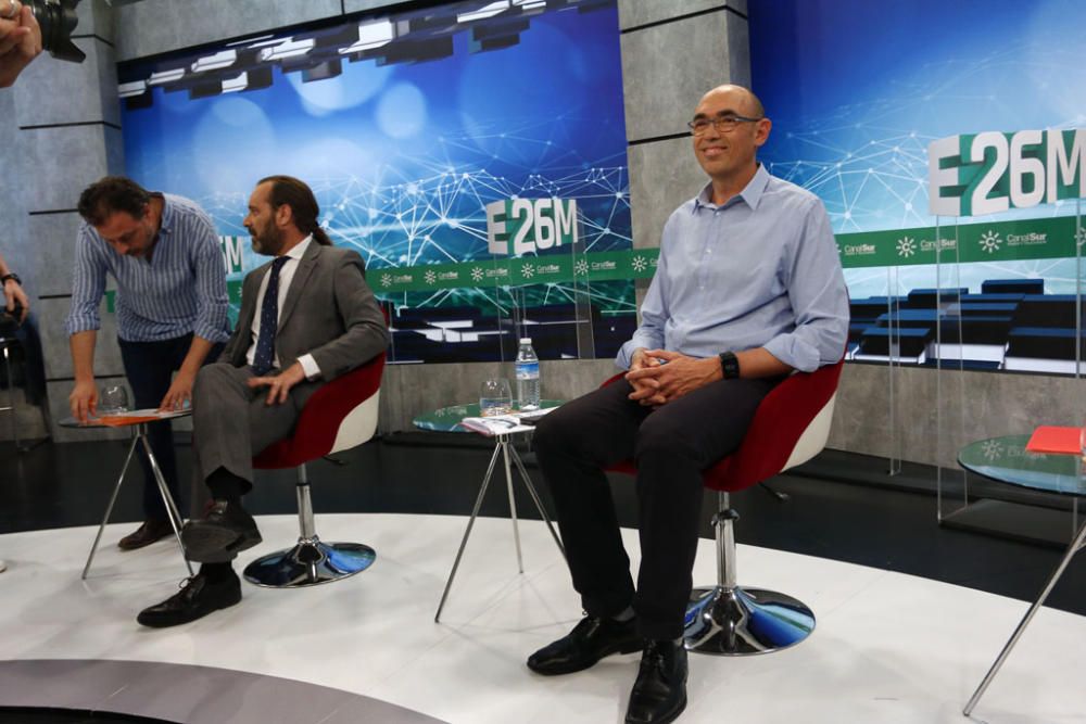 Eduardo Zorrilla, Daniel Pérez, Juan Cassá y Francisco de la Torre se han medido en la televisión andaluza en el segundo encuentro electoral televisado de lo que va de campaña.