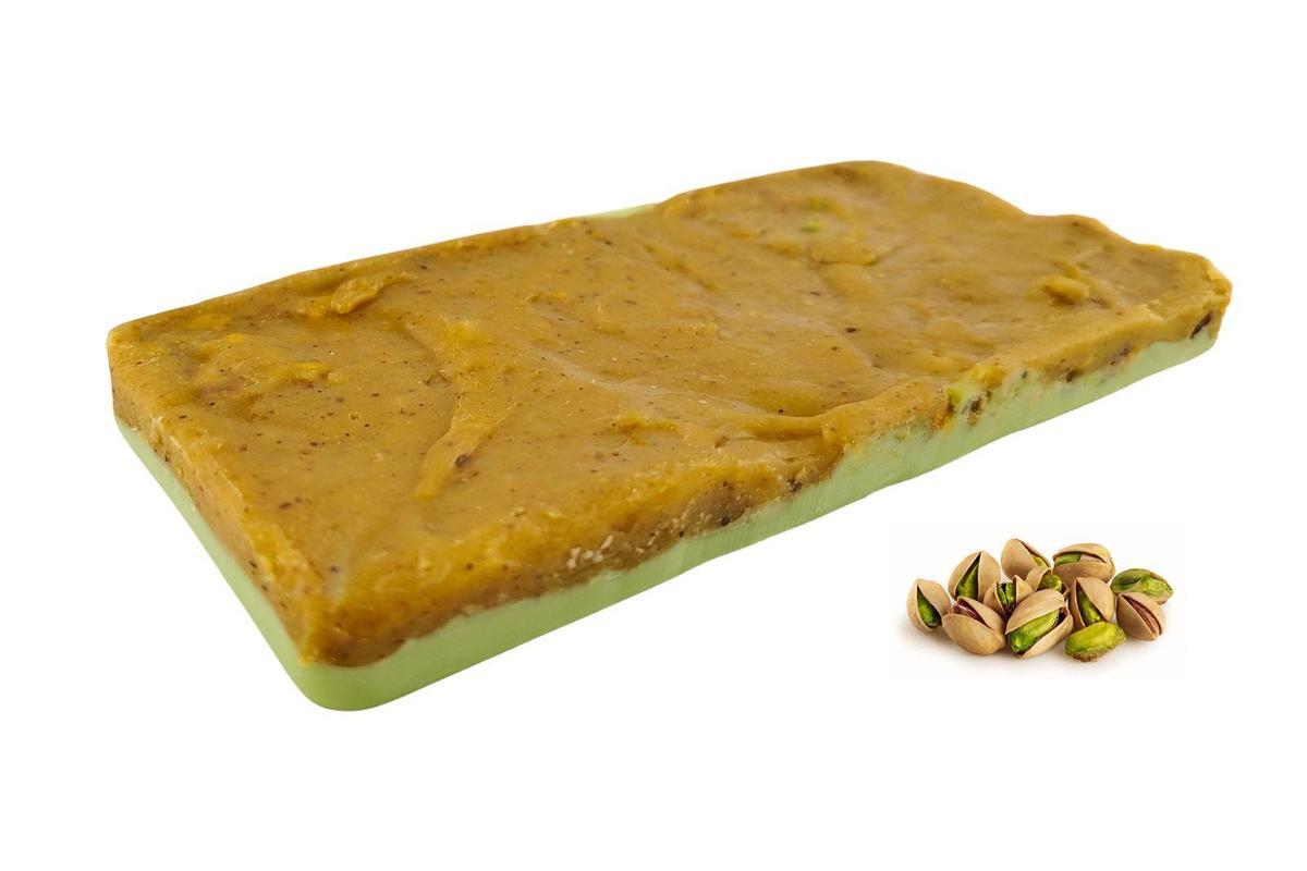 El turrón de 'praliné' de pistacho es la apuesta para la nueva temporada navideña.