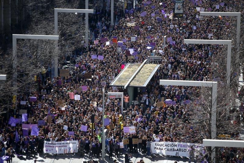 Concentraciones por el 8-M en Zaragoza