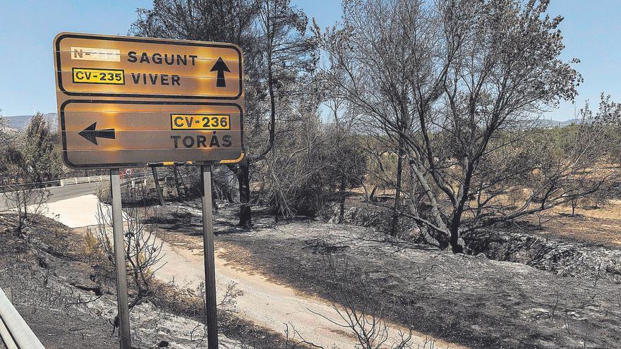 El incendio de Bejís, en imágenes