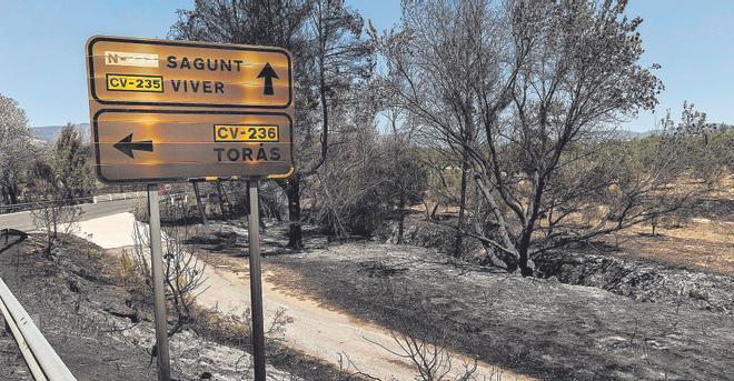 El incendio de Bejís, en imágenes