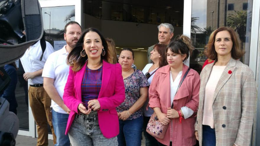 Un instante de la presentación de las candidaturas de PSOE.